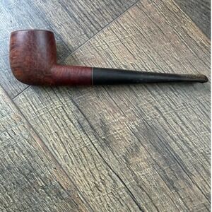 Vintage Briar Wood Tobacco Pipe Billiard Style Vulcanite Stem